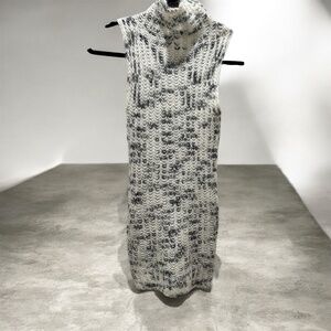 Zara Dress Knit Turtleneck Sleeveless